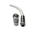 Connecteur F à compression PRIVEL  pour RG11 QM + pinoche séparée