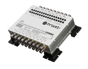 Multi-amplificateur PRIVEL 16E sat.24dB/1E terr 25dB 112dBµV 